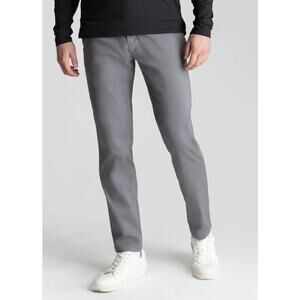 Birddogs Pants Mens Slim Fit Stretch Chino Khaki Gray Performance Office Golf